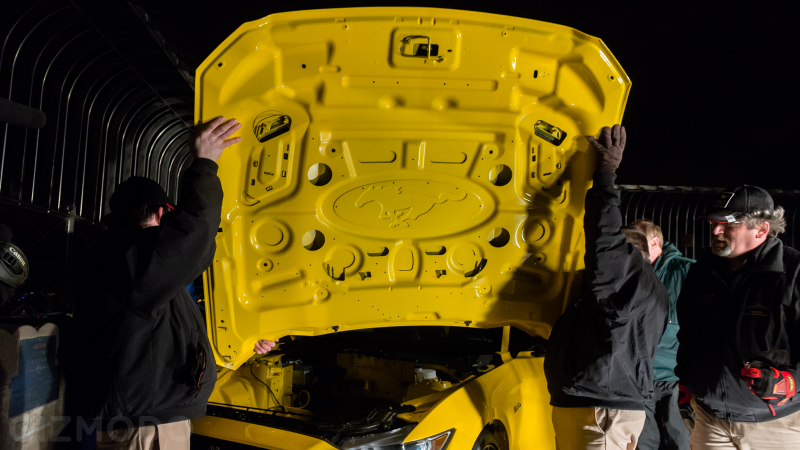 Illustration for article titled Ford Built A Mustang On Top Of The Empire State Building Last Night
